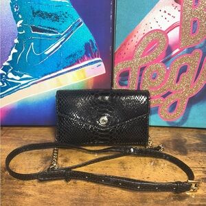 Michael Kors Black Snakeskin Crossbody bag